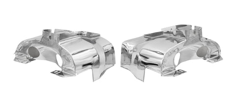 Off-Road Dual Port Shrouds, Chrome, Pair