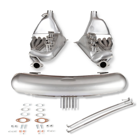 SSI "GT3" Style Kit 63mm Outlet 41mm Heat Exchanger Full Exhaust Kit for Porsche 911
