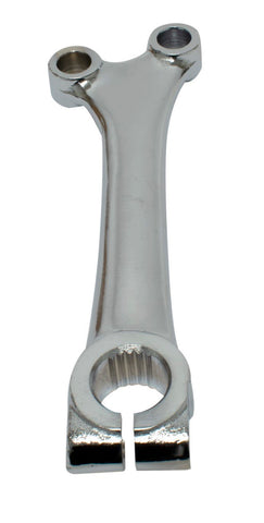 Steering Arm, Chrome, Small Shaft, Large Tie Rod End, 69-77