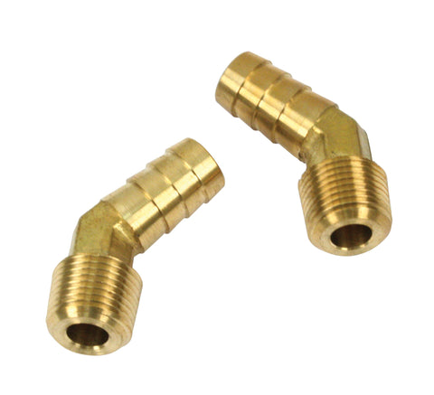 30 Degree 3/8" Male with 1/2" Hose Barb, Pack of 2