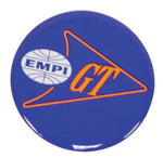 EMPI / GT Logo, Blue, 43mm Fits Most Wheels & Wheel Caps, Set of 4