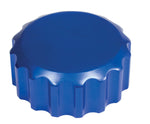 Billet Blue Oil Filler Cap with Grooves