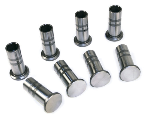 EMPI 28mm 1-Piece Lifters, heat-treated and precision ground. Set of 8, designed for high-performance engines without oil holes.