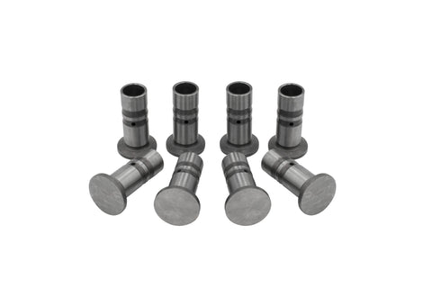 EMPI 30mm 1-Piece Lifters without oil holes. Set of 8, precision ground and heat-treated for full contact with high lift cam profiles in racing applications.