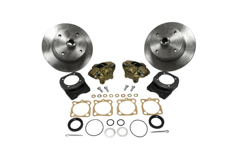 Deluxe Rear Disc Brake Kit, 4x130 with14x1.5mm threads I.R.S. 68 & later & Swing Axle 68, Cast Brackets