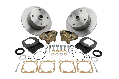 Deluxe Rear Disc Brake Kit, 4x130 with 14x1.5mm threads Swing Axle, 1958-67