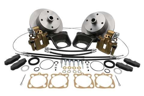 Deluxe Rear Disc Brake Kit, 4x130 with 14x1.5mm Threads, I.R.S. 73-79, Cast Brackets