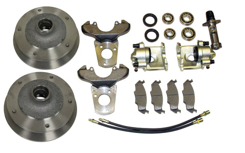 Zero Off-Set Front Disc Brake Kit Link Pin, 5 x 205 up to 1965 with Single Master Cylinder