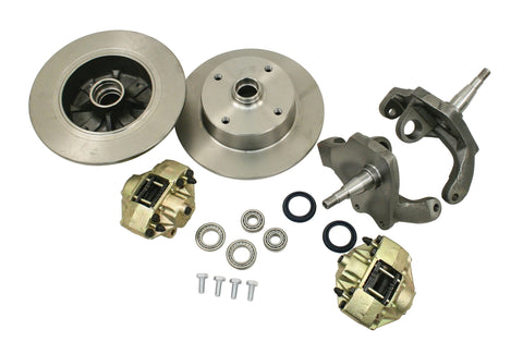 Front Disc Brake Kit, Ball Joint, 4x130 with 14x1.5mm threads (Requires 69-on Style Tie Rod Ends