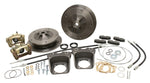 Deluxe Zero Off-set Wide-5x205 Rear Disc Brake Kit with E-Brake, I.R.S., 68-72, Swing Axle ‘68, Cast Brackets