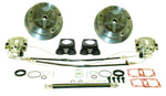 Deluxe Wide Rear Disc Brake Kit with E-Brake, 5/205, I.R.S. 68-72, S/Axle 1968, Cast Brackets