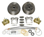 Deluxe Wide Rear Disc Brake Kit with E-Brake, 5/205, Swing Axle 58-67, Cast Brackets