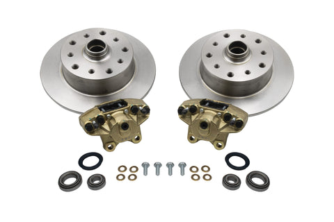 EMPI BALL JOINT FRONT DISC 5/130 & 5/4.75 DRILLED & SLOTTED BRAKE KIT