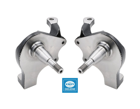 EMPI Forged B/J Drop Spindle Set for 2 Piston Caliper Type 1 Beetle 1966 Thru 1977