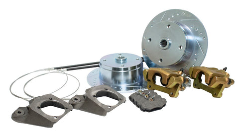 EMPI 4x130 brake kit for 1968 Swing Axle & 1968-1972 I.R.S. Porsche/VW, featuring O.E. calipers, rotors, and hardware for 15" wheels. Shop now at PMB.