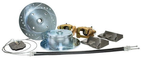 EMPI 4x130 brake kit for vintage Porsche/VW, includes O.E. calipers, rotors, and hardware. Compatible with 15" wheels. Shop now at PMB.