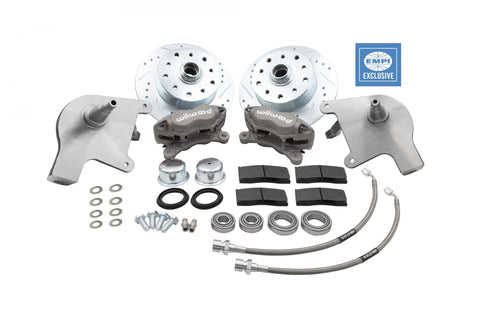 EMPI 4 Piston Caliper Brake Kit, Silver