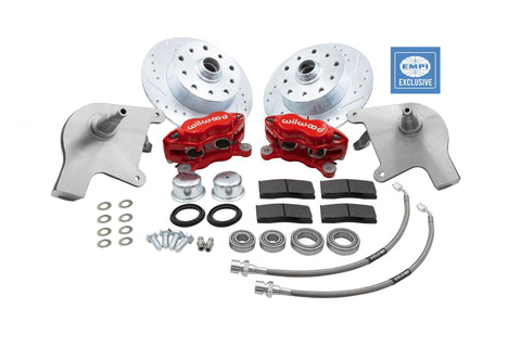 EMPI 4 Piston Caliper Brake Kit, Red