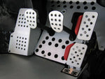 Rennline 4 Piece Pedal Set Perforated Rev 2 for Porsche 911, 912, 964, 993 Targa/Cabriolet