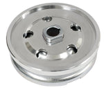 Complete Alternator / Generator Pulley, Polished Outer Half with Metal Inner