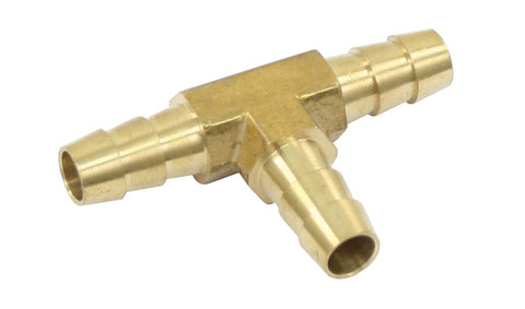 EMPI 5/16" Brass Fuel Fitting "T" for Porsche: Durable, corrosion resistant, & easy to install for improved fuel line branching & performance. Shop now at PMB.