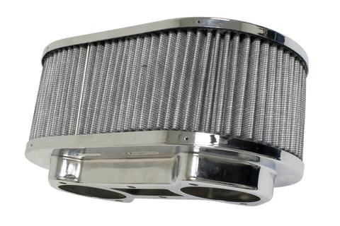 Oval Air Cleaner, 9" x 5 1/4" x 4 1/8" High, Each, (Fits under decklid on Type 1)