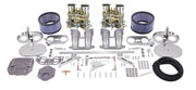 Product photo of the EMPI dual 40mm HPMX carburetor kit