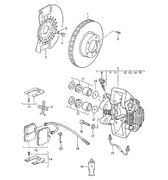 Brake Pad Sensor for Porsche 911 (1989-98): Ensure a perfect fit with our OE-dimensioned sensor. Features high-quality wiring and connectors that resist braking heat and harsh road conditions. Replace with each pad change for reliable performance. 24-month unlimited mileage warranty. Replaces 964 612 363 01.