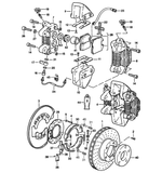 Rear Upper Caliper Pad Spring Plate for Porsche 930