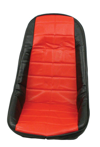 Seat Cover, Black/Red Square Pattern, Each