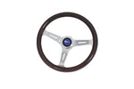 EMPI 380mm/31mm Grip Dark Classic Wood Steering Wheel with Boss Fits Type 1 & Ghia 60-74 1/2, Type 3 61-71