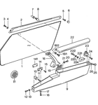 Replace your Porsche 911, 912E, or 930 (1975-94) Right Interior Door Handle with our high-quality polymer part. Designed to withstand UV and heat, this OE replacement part restores your vehicle’s factory interior look and functionality. Enjoy enhanced safety and a 24-month unlimited mileage warranty. Replaces 9115312520070B.