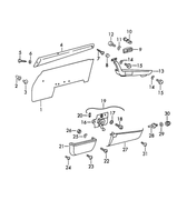 URO Parts Left Inside Door Handle for 911/912 (1969-1973) - OE 901 531 073 00