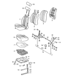 Seat Rail Support for Porsche 911 (1969-73) No Longer Available from Porsche Limited Lifetime / Unlimited Mileage Warranty Guaranteed fitment Replace rusted or bent seat track reinforcements for passenger safety and proper vehicle restoration Direct-fit OE replacement design restores factory appearance and function High-quality metal for strength and long-term durability 24 Month Unlimited Mileage Warranty #11 in diagram. Two required per car. Replaces: 91152105101, 911 521 051 01
