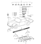  Refresh your Porsche 911 or 912 (1969-73) with this set of chrome wheel arch moldings. With a factory option bright anodized finish, these premium moldings greatly enhance your car’s look. Not pre-drilled for flexible installation options. Matches OEM chrome. #21 in diagram. 24-month warranty. Replaces 901 559 125 51, 90155912551.