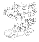 Targa Top Seal for Porsche 911 (1965-69)