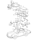 Targa Top Seal for Porsche 911 (1974-1985)