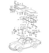 Ensure a perfect fit with our Targa Top Seal for Porsche 911 (1974-1985). Made from durable EPDM rubber, this seal provides guaranteed fitment and effectively seals out water and debris. The OE-style design minimizes wind noise and squeaks, and the smooth surface resists sticking. Heat and UV-resistant with a 24-month warranty. #Porsche911Parts #TargaSeal