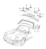 Targa Top Seal for Porsche 911 (1970-94)