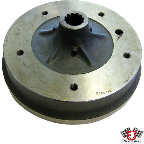 Introducing our rear brake drum designed specifically for Type 2 vehicles, featuring 5 holes for maximum reliability. This high-quality brake drum is built to withstand the rigors of the road while providing exceptional stopping power. Easy to install and essential for your vehicle's safety, it's a must-have. Get your rear brake drum today at PMB Performance!