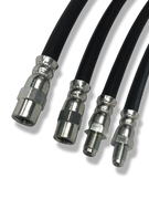 PMB Performance DirectFit Rubber Brake Lines - Set of 4 - 1964-68 Porsche 911/912