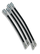 PMB Performance DirectFit Rubber Brake Lines - Set of 4 - 1970-72.8 Porsche 914-4/914-6