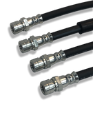 PMB Performance DirectFit Rubber Brake Lines - Set of 4 - 1973-76 Porsche 914-4