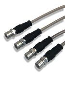 PMB Performance DirectFit Stainless-Steel Brake Lines - Set of 4 - 1973-76 Porsche 914-4