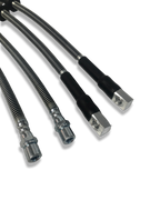 PMB Performance DirectFit Rubber Brake Lines - Set of 4 - 1983-95 Porsche 928 (alloy calipers)