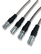 PMB Performance DirectFit Stainless-Steel Brake Lines - Set of 4 - 1983-95 Porsche 928 (alloy calipers)