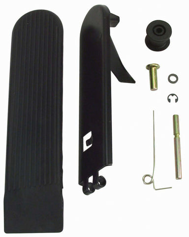 Revitalize your vehicle's performance with our comprehensive pedal kit! This all-in-one kit includes the pedal, hinge pin, roller, spring, and lever arm, ensuring everything you need for a seamless installation. Perfect for restoring function and reliability, this kit guarantees a precise fit and improved driving experience. Upgrade your ride today!