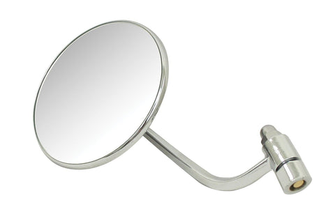 Mirror, Type 1, thru 67, Round, Left  (Use P/N: 98-2101 Threaded Door Hinge Pin)