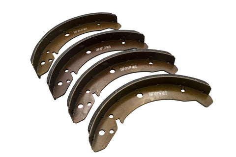 Optimize your braking performance with our bonded Brake Shoe Sets for Rear T-1 (68-79). Each axle set features 4 high-quality new shoes sold outright, eliminating core return hassle. Designed for maximum durability and reliability, these shoes come with an industry P/N for easy reference. Ensure your vehicle's safety—upgrade to our premium brake shoes today!