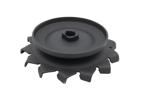 12-Volt Pulley, with Air Fins, Black
